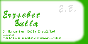 erzsebet bulla business card